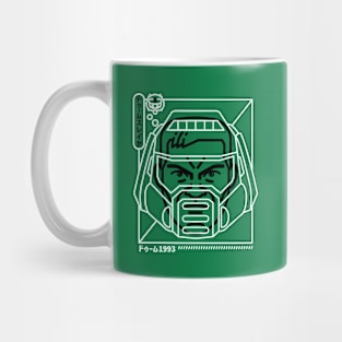 Cyber Helmet Doomslayer Mug